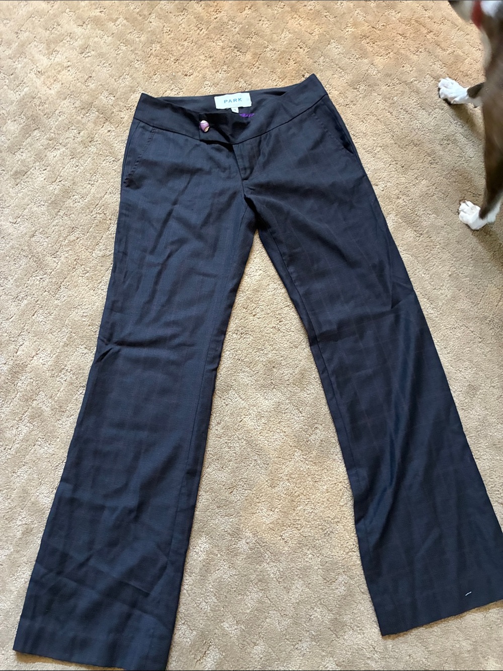 Anthropologie Black Ankle-Length Wide Leg Pants